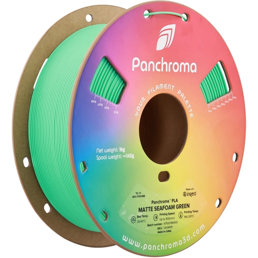 Polymaker Panchroma PLA Matte пластик 1.75mm 1kg - морская зелень