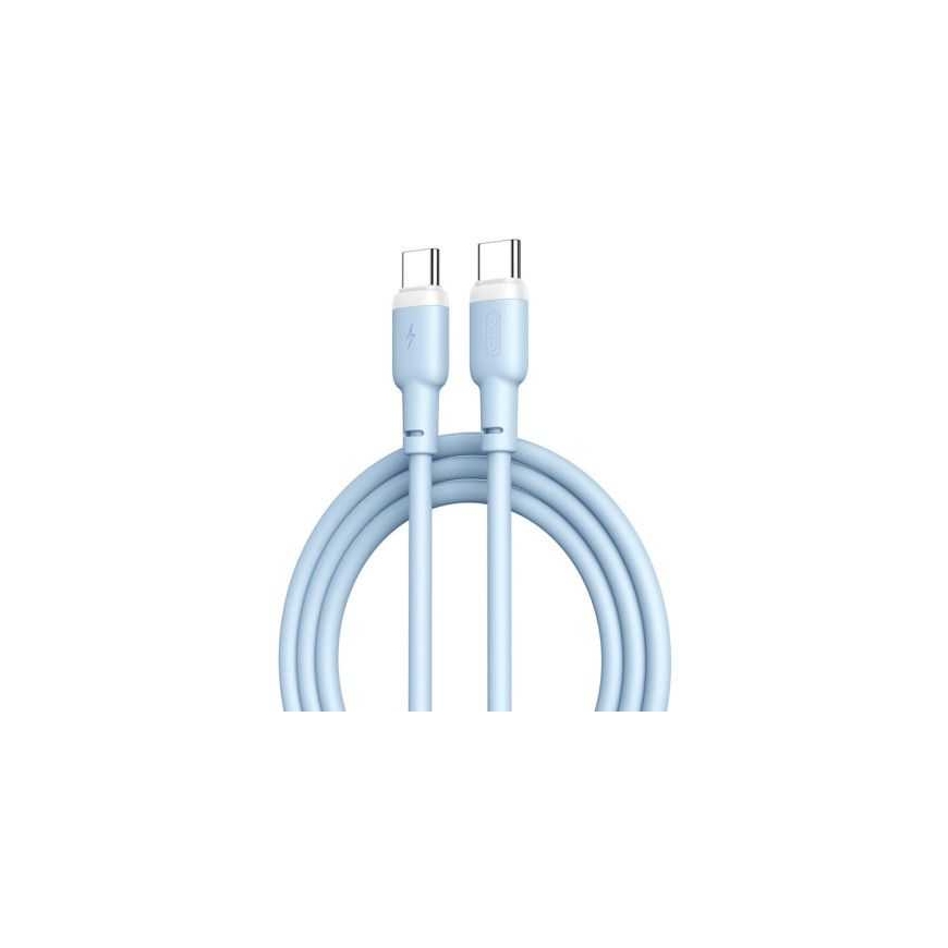 XO NB208B USB-C į USB-C 1m 60W Mėlynas