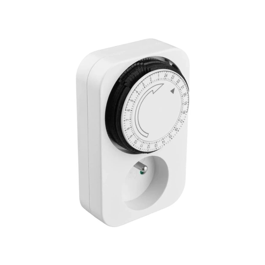 Ajastiga lüliti - DPM DT01 analoogajastaja 16A 3680W AC 230V - Valge – 2