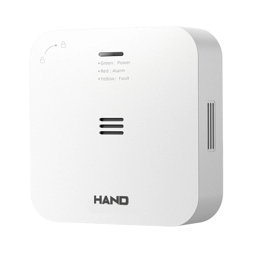 Plastrol Älykäs hiilimonoksidivaroitin „Hand”, elektrolyyttinen anturi, „WiFi 2,4 GHz Tuya Smart”, 2xAA – 2