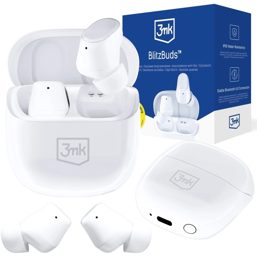 3mk BlitzBuds BT 6.0 kõrvaklapid valged – 2