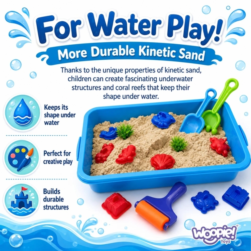 WOOPIE kinetic sand magic water 18 pcs set with case – 2