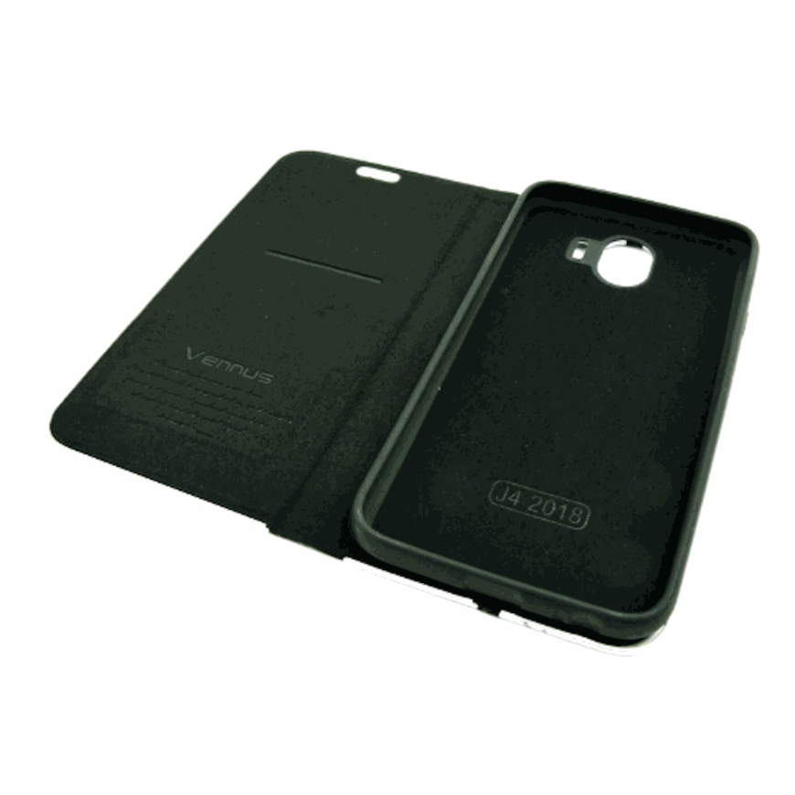 Vennus Flip Case Samsung J4 2018 J400 Carbon Black