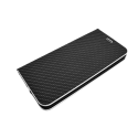 Vennus Flip -kotelo Samsung J4 2018 J400 hiilikuitumusta Vennus Flip -kotelo Samsung J4 2018 J400 hiilikuitumusta