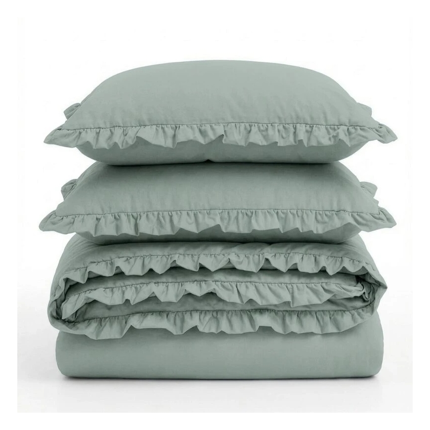 Bedding Set Eurofirany POS/BA/FALBANKA 140X200 70X80/X1 WHITE – 2