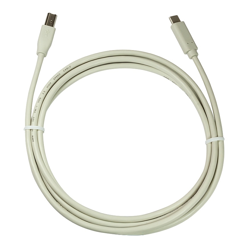 LogiLink CU0161 USB kabelis USB 2.0 2 m USB C USB B 0,48 Gbit/s Pelēks – 3