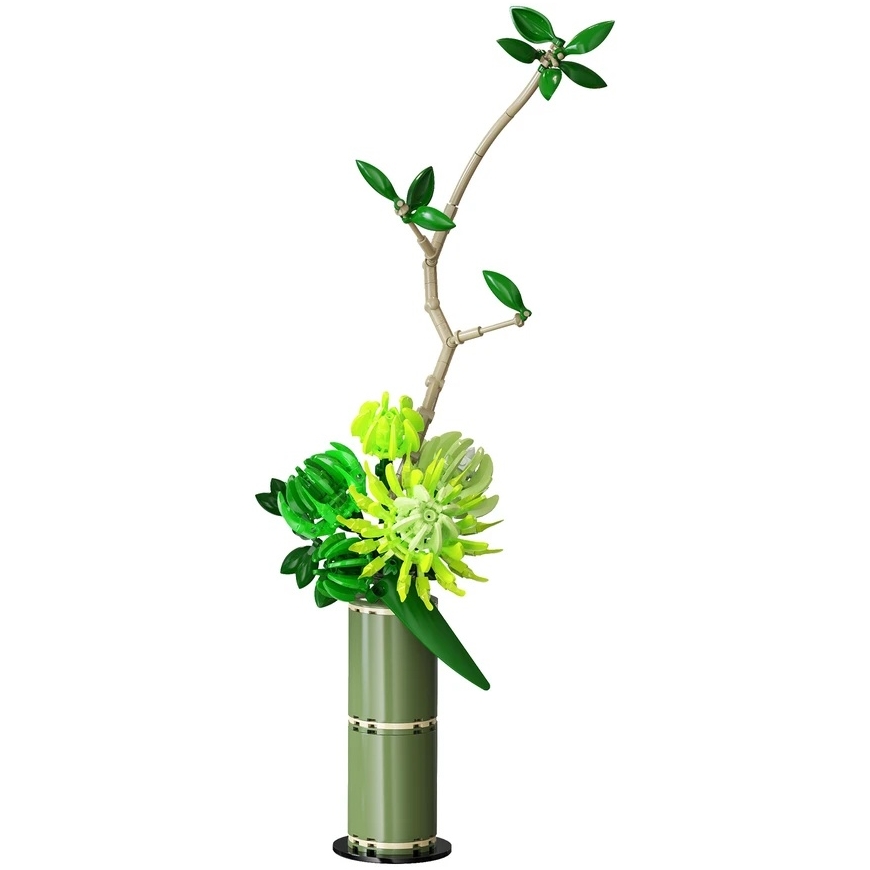 CaDA ehitusplokkide lillekomplekt Rahulik Harmoonia 45,8 cm C59035W 299 tükki – 2