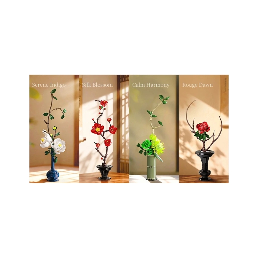 CaDA Construction Blocks Floral Set Calm Harmony 45.8 cm C59035W 299 pieces – 4