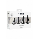Sono By Shots Сет черных силиконовых пробок с держателем Sono By Shots Сет черных силиконовых пробок с держателем