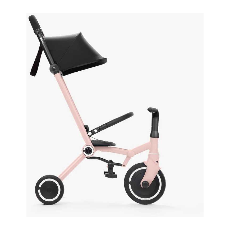 Smartrike Trike, jossa on vaunutoiminto - Wind - vaaleanpunainen