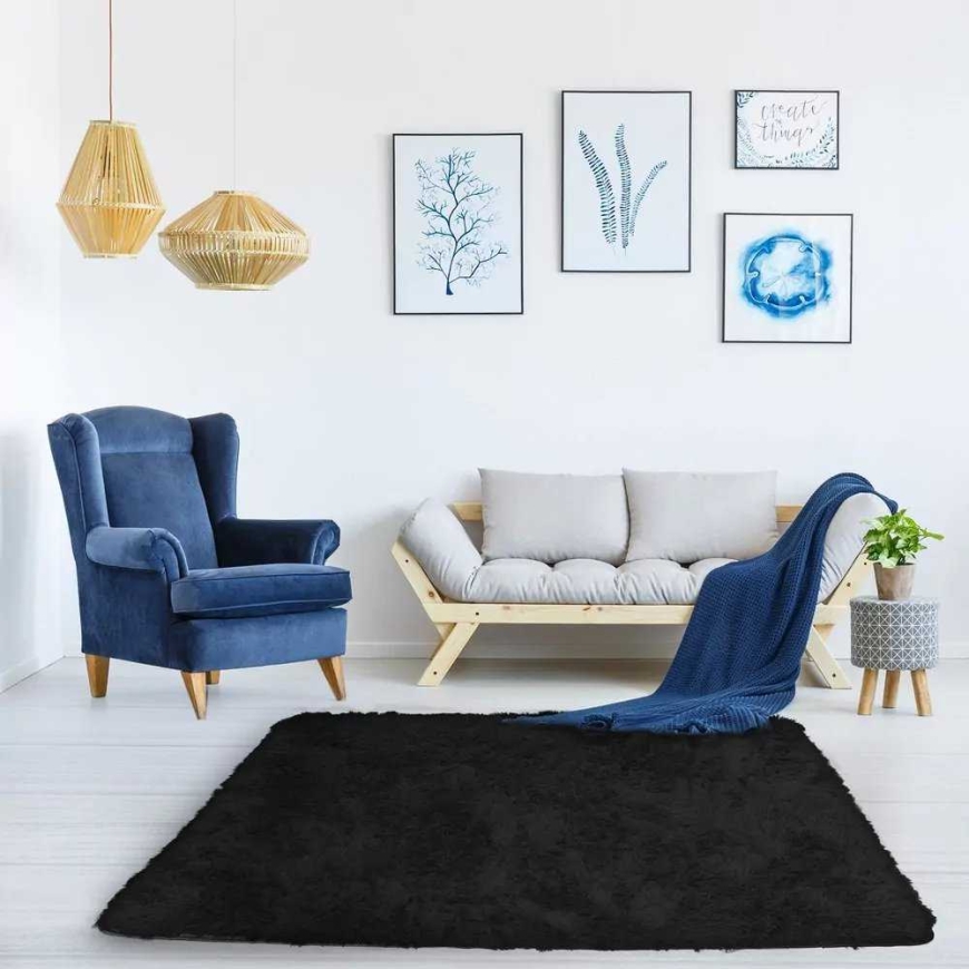 Strado Strado Shaggy Carpet Strado 60x90 BlackSky (Black)