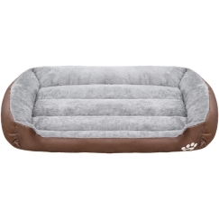Кровать для домашних животных Rebel Animals RA-1102-XXL для собак и кошек, 110x85x19см, серо-коричневого цвета