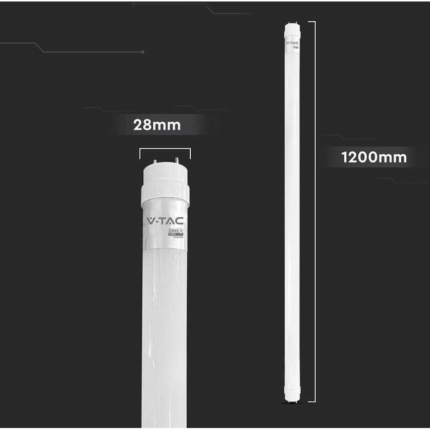 V-tac 18 Вт LED T8 лампочка, 120 см, G13, 4000 K, CREE LED чип – 4