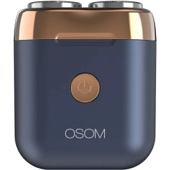 Mini juuste lõikur-kihnuülem OSOM Dual Blade Rotary Shaver OSOM02970, sinine värv