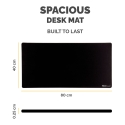 Fellowes Computer Desk Mat with Non-Slip Base Breyta Desk Mat with Antibacterial Protection Black