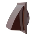 EUROPLAST VENT. REŽģIS PL. 148X153MM Ø100MM BRŪNS EUROPLAST VENT. REŽģIS PL. 148X153MM Ø100MM BRŪNS