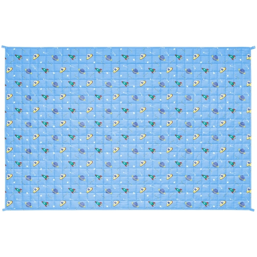 Rebel PREMIUM puuvillane kaalutud tekk, sensoorne tekk lastele, 100x150 cm, 3kg, kosmos – 3