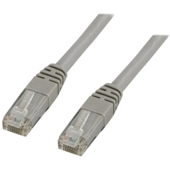 Deltaco TP-64 networking cable Grey 4 m Cat6 U/UTP (UTP)
