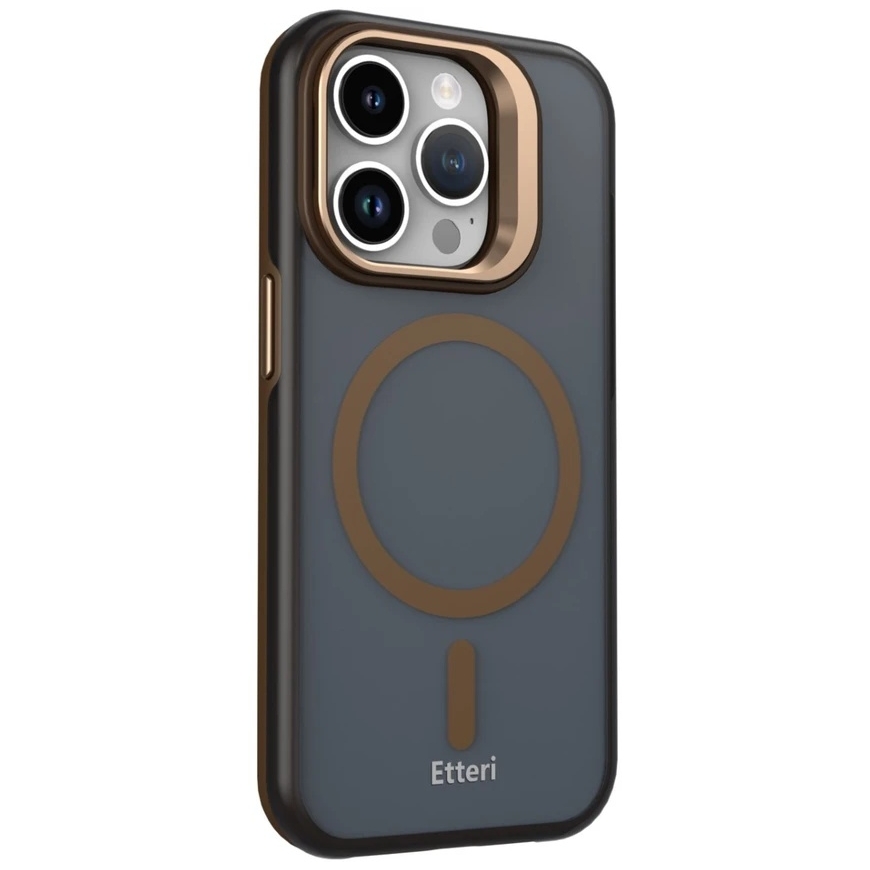 Etteri Morning Fog case for iPhone 14 Pro 6.1", brown – 4
