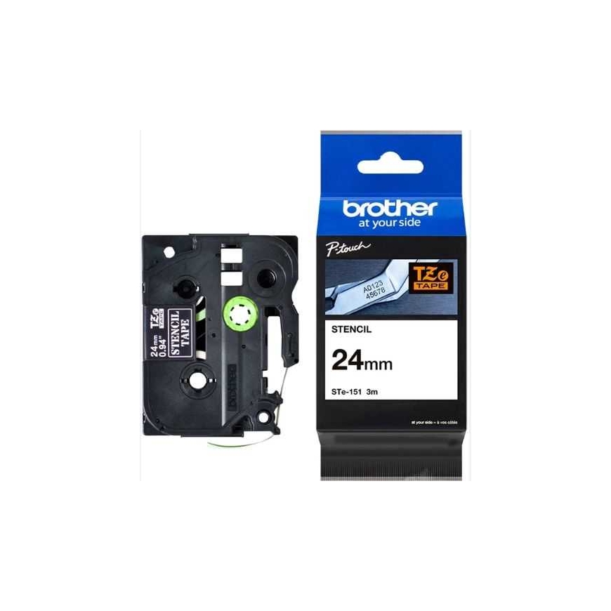 Brother Stencil Tape Cassette STE151 Black