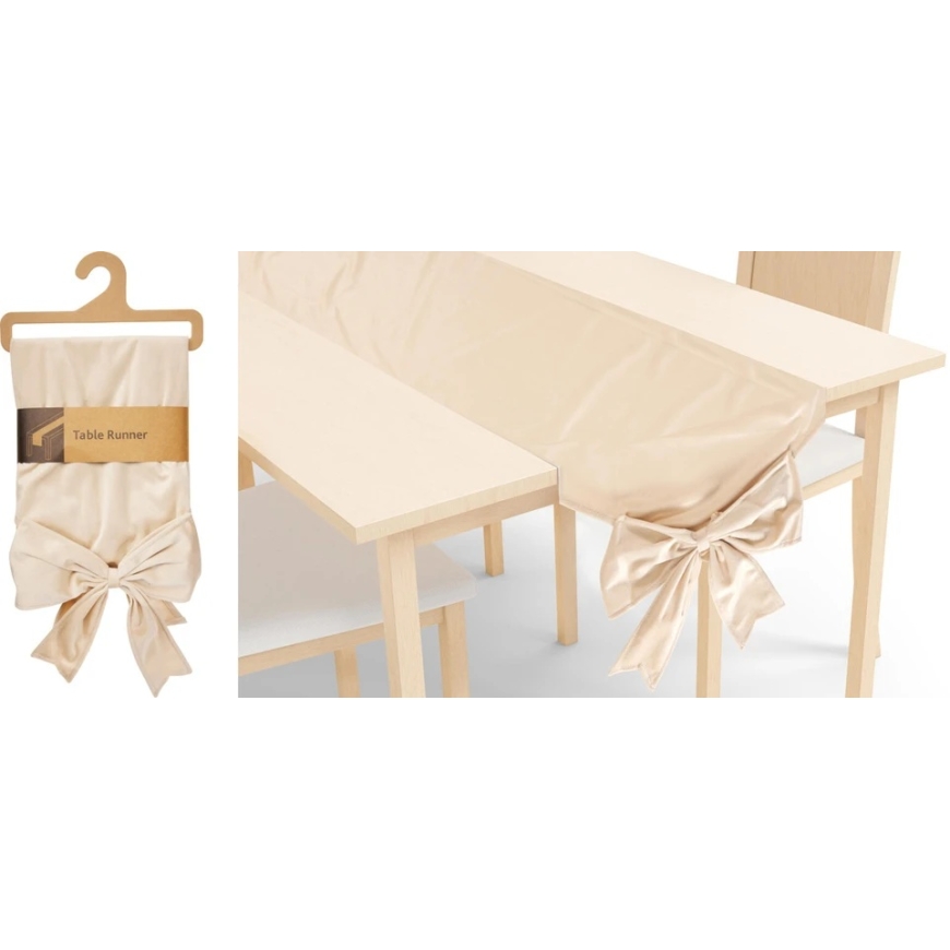 Mondex TABLE RUNNER 33 × 240 CM BEIGE