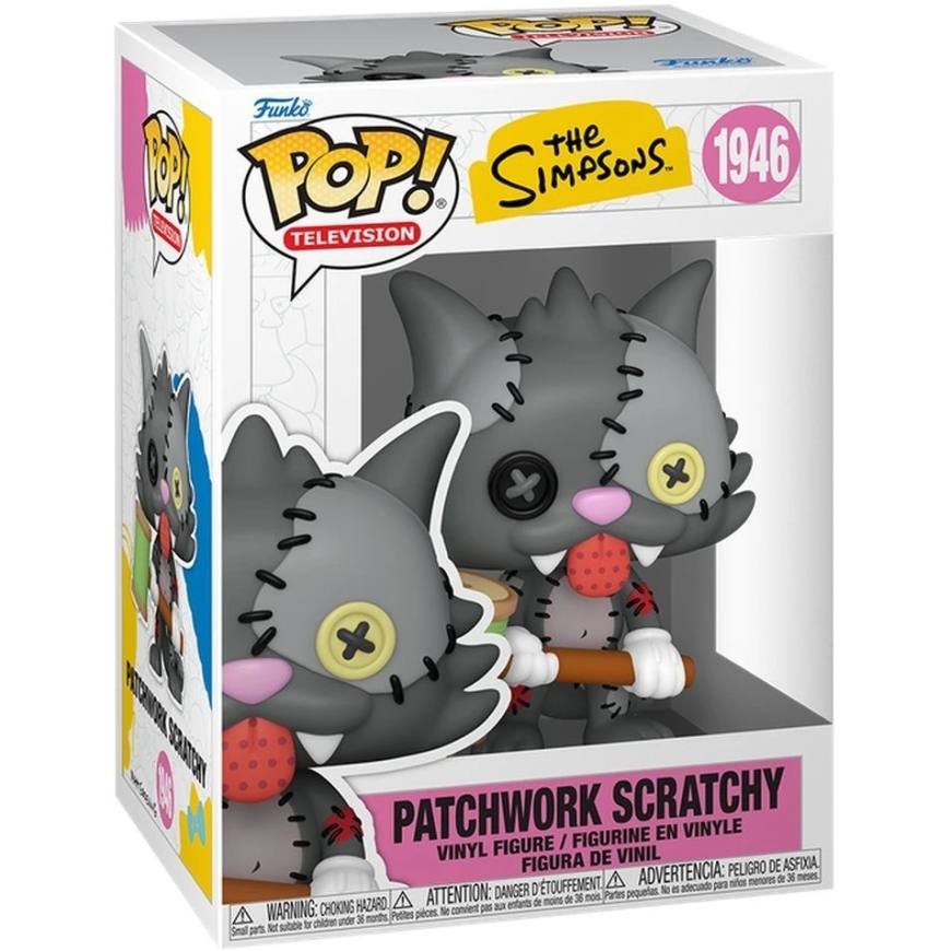FUNKO POP! Vinila figūriņa: The Simpsons - Patchwork Scratchy, ~9.7 cm