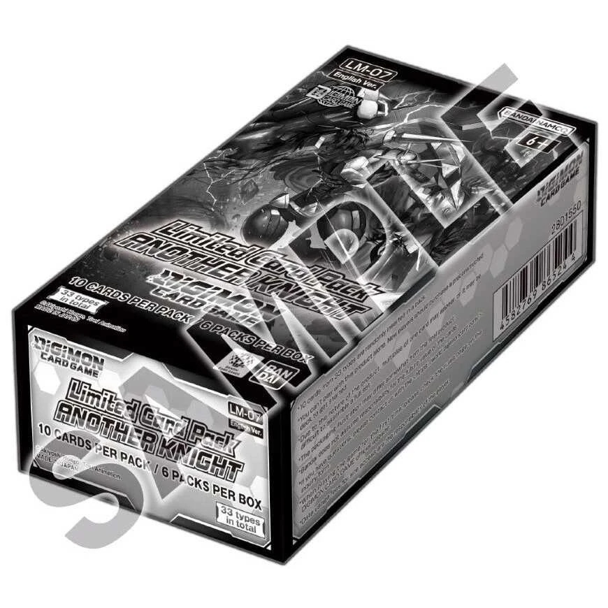 Bandai Tcg Digimon Card Game Limited Card Pack Another Knight LM-07 Ekranas (6 pakkausta)