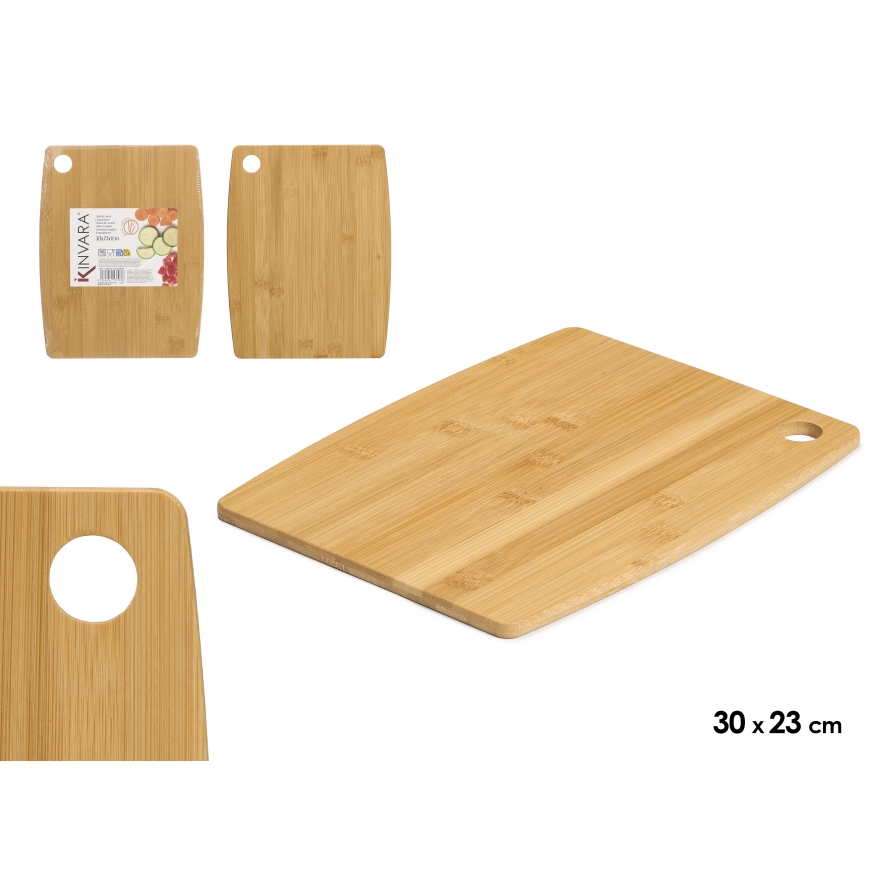 Bamboo Cutting Board, 1 × 30 × 23 cm, 13703, KINVARA