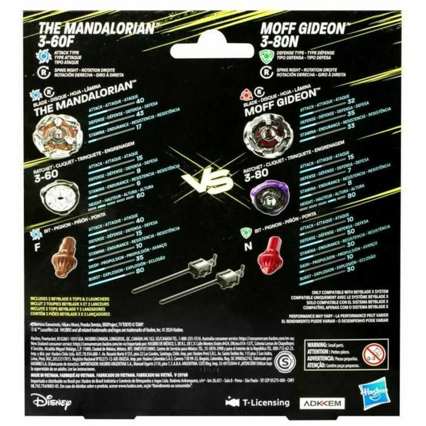 Hasbro Beyblade XStar Wars Dual Pack The Mandalorian 3-60F un Moff Gideon 3-80N komplekts – 2