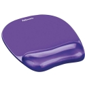 Fellowes Crystal pelės ir riešo pagalvėlė geltona violetinė Fellowes Crystal pelės ir riešo pagalvėlė geltona violetinė