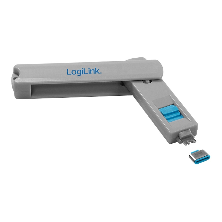 LogiLink AU0052 portin lukitsin USB Type-C Sininen, Harmaa 1 kpl – 2