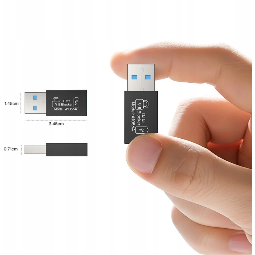 Unitek andmete blokeerimise adapter USB-A – 3