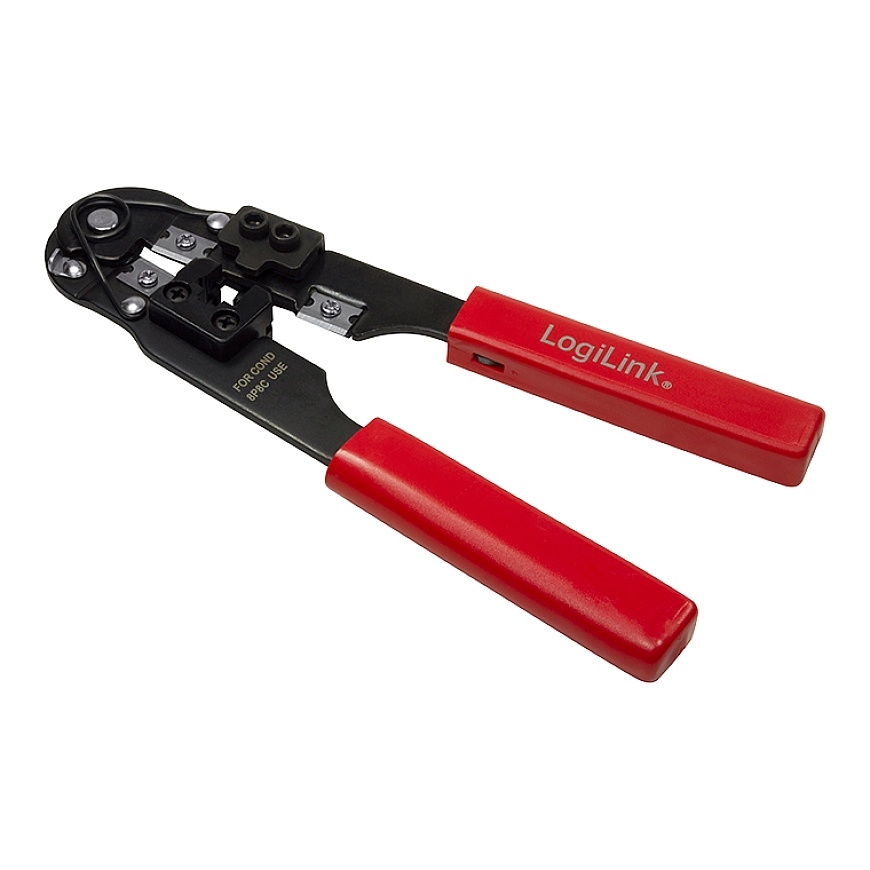 LogiLink WZ0004 kabelių užspaudimo replės Kerpamosios žnyplės Juoda, Raudona – 2
