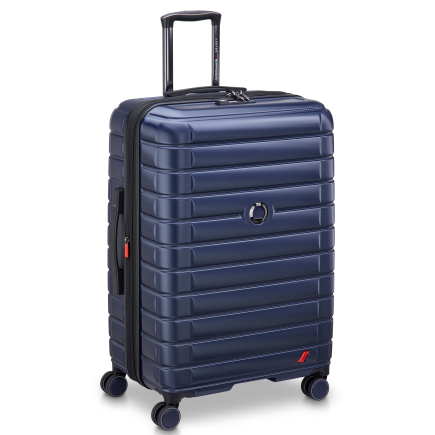 Delsey Elegance 76 cm plečiamas kelioninis lagaminas, mėlynas