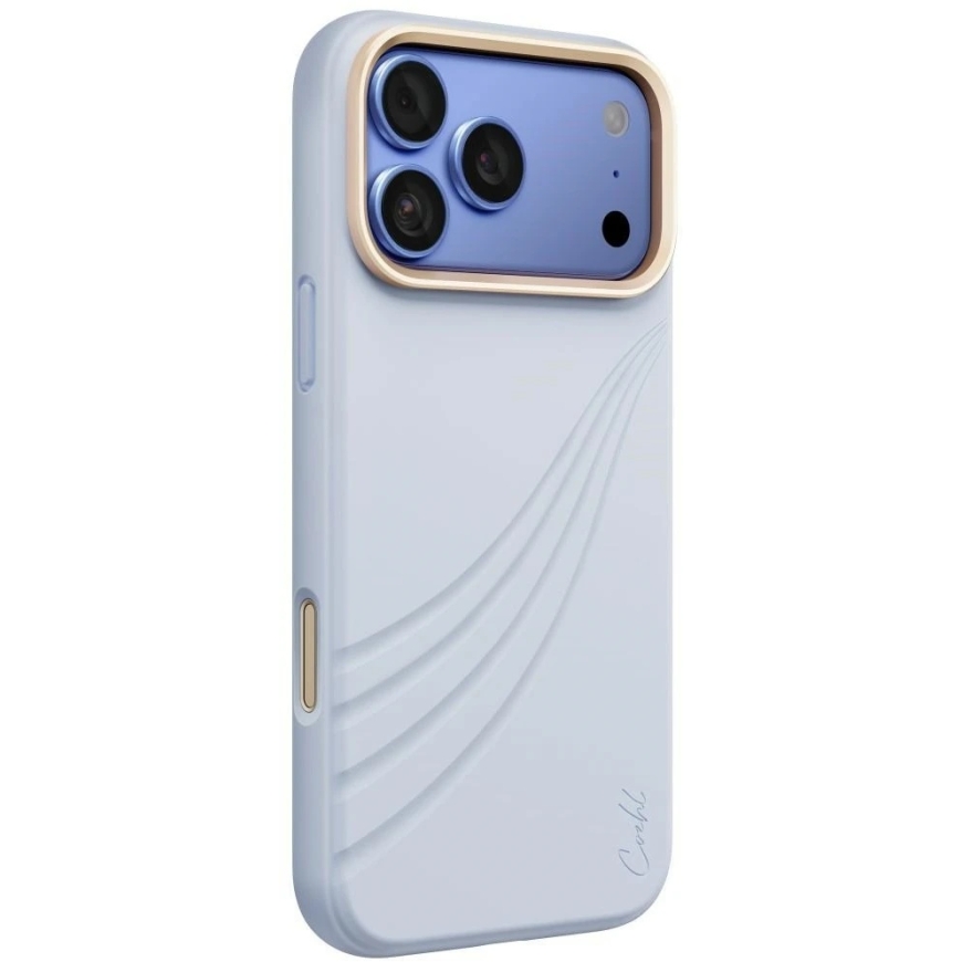UNIQ Coehl Serina soma iPhone 18 Pro Max / 17 Pro Max, ar magnētisko uzlādi, zila