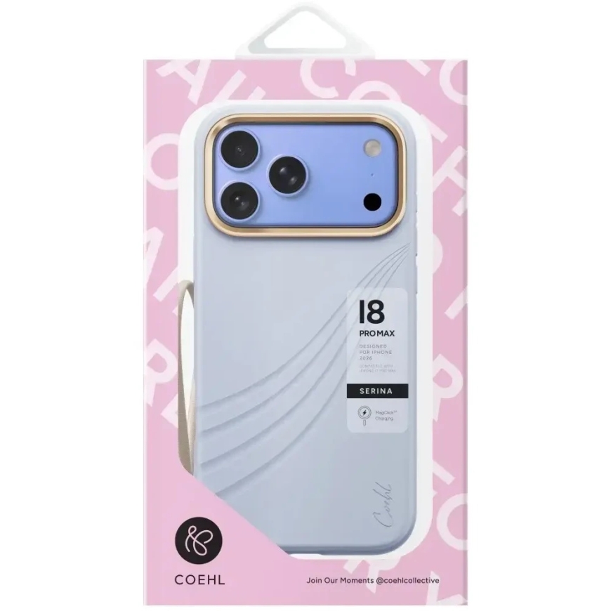 UNIQ Coehl Serina soma iPhone 18 Pro Max / 17 Pro Max, ar magnētisko uzlādi, zila – 2