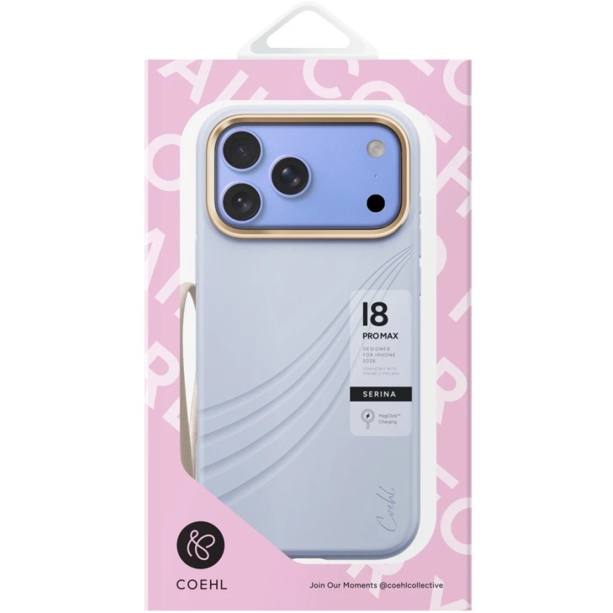 UNIQ Coehl Serina Case for iPhone 18 Pro Max / 17 Pro Max, with magnetic charging, blue – 5