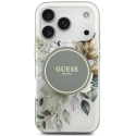 Guess IML Flower & Tonal Circle MagSafe-kuori iPhone 18 Pro / 17 Pro vihreä Guess IML Flower & Tonal Circle MagSafe-kuori iPhone 18 Pro / 17 Pro vihreä