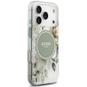 Guess IML Flower & Tonal Circle MagSafe korpus iPhone 18 Pro / 17 Pro roheline Guess IML Flower & Tonal Circle MagSafe korpus iPhone 18 Pro / 17 Pro roheline