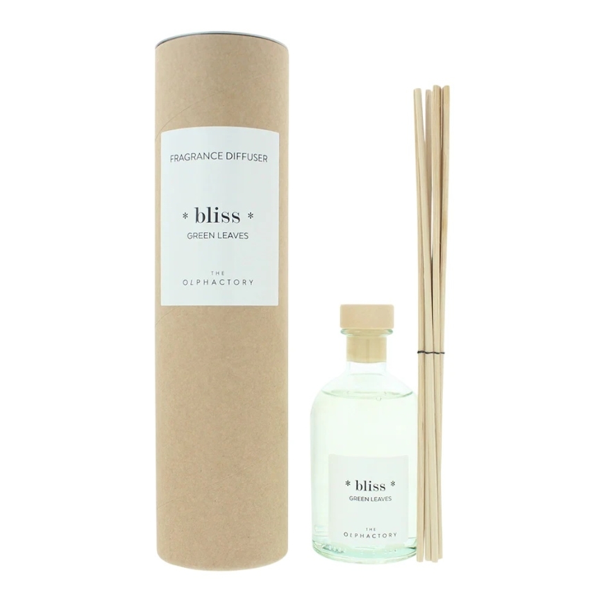The Olphactory Bliss Žalialapis Kvapų Lazdelės Aromatinis Reed Difuzorius, 100 ml