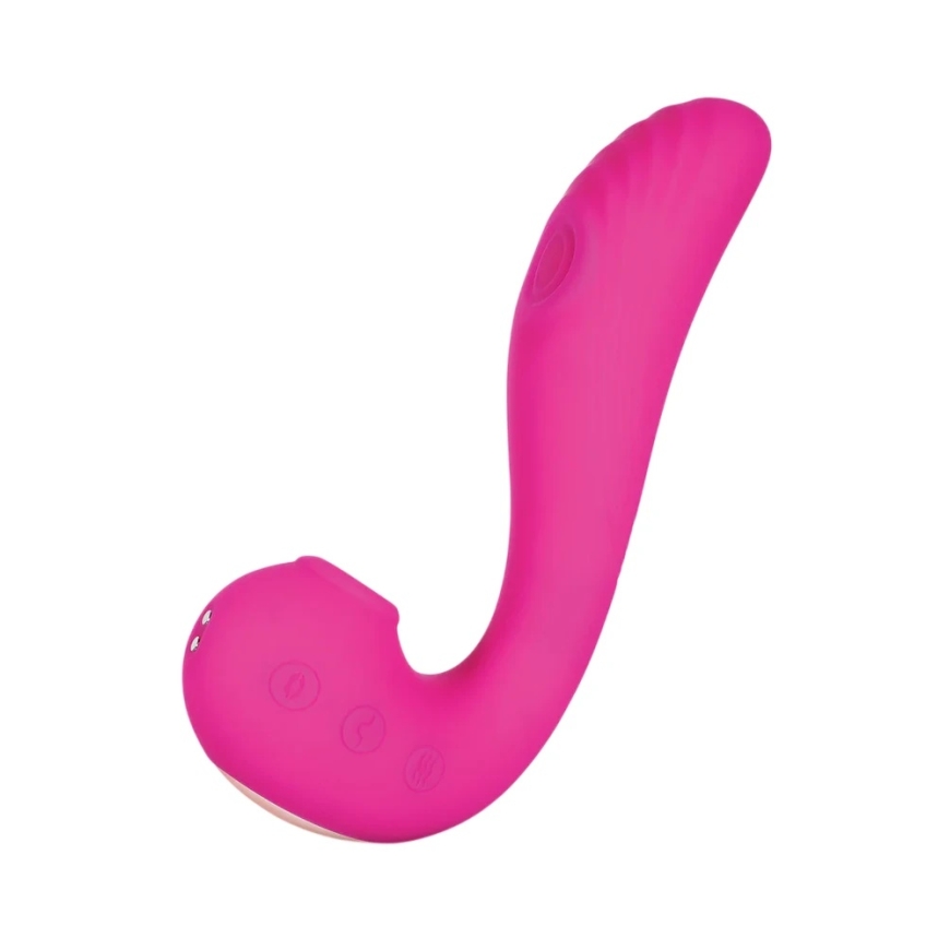 Boss Series Honey Play Box, Angel, Clit Suckers, G Spot Vibrator & Clit Licking Tongue 3-In-1, 9 Vibrating + 9 Licking + 3 Sucki