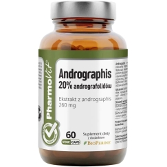Pharmovit Andrographis 20% andrographolide dietary supplement 60 capsules