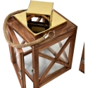 Mondex Since 1986 LEVI GOLD Täydellinen 2 lyhtyä 20,5x20,5x36cm/17x17x26cm kultainen dach, naru