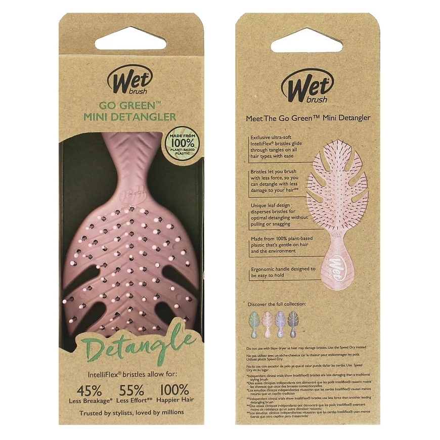 Wet Brush Šepetys Wetbrush go žalias mini detangler – 3