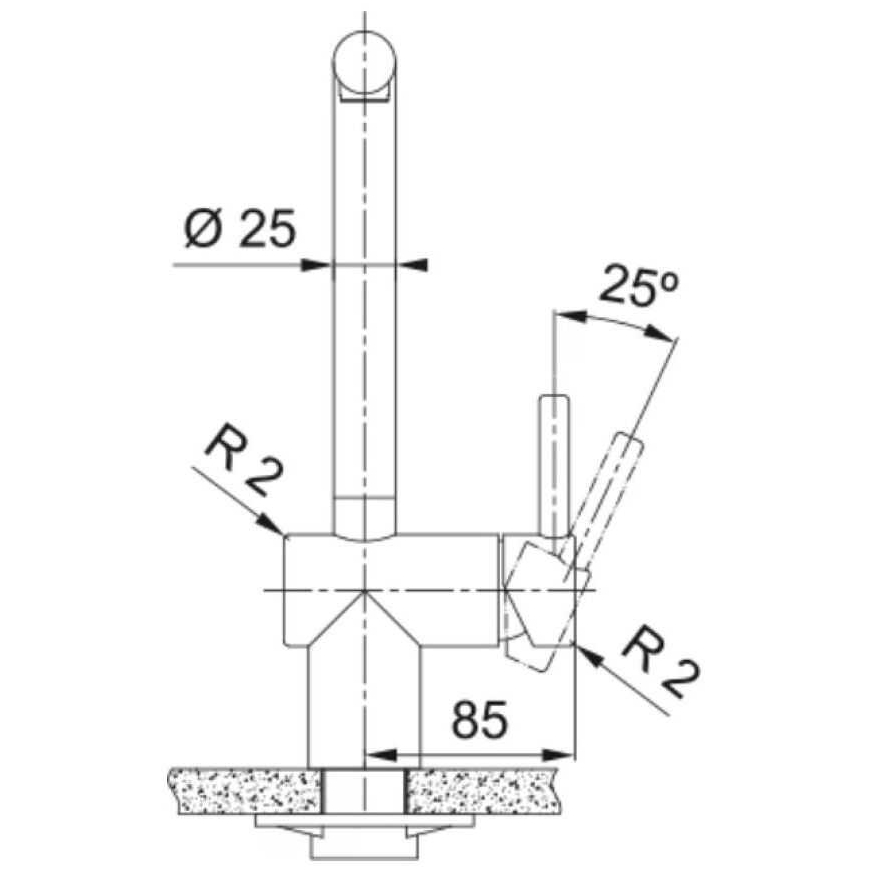 Franke Atlas Neo 115.0681.241 Šampanja Kuld