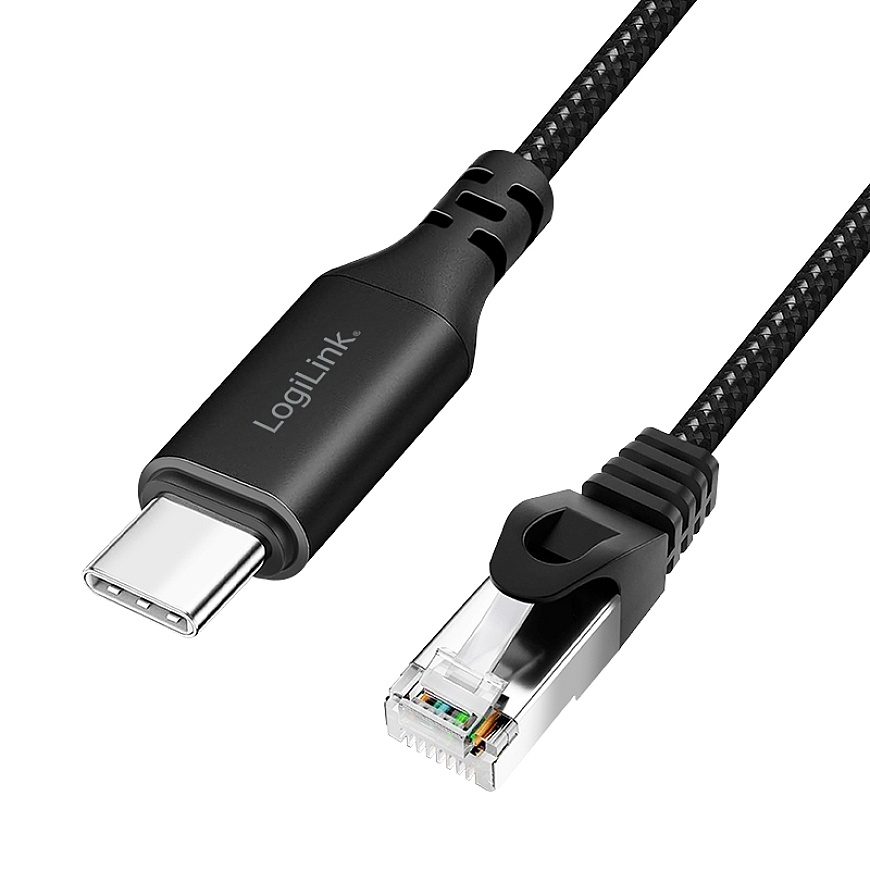 LogiLink CU0410 verkkokaapeli Musta 1 m Cat6 S/FTP (S-STP) Pyöreä