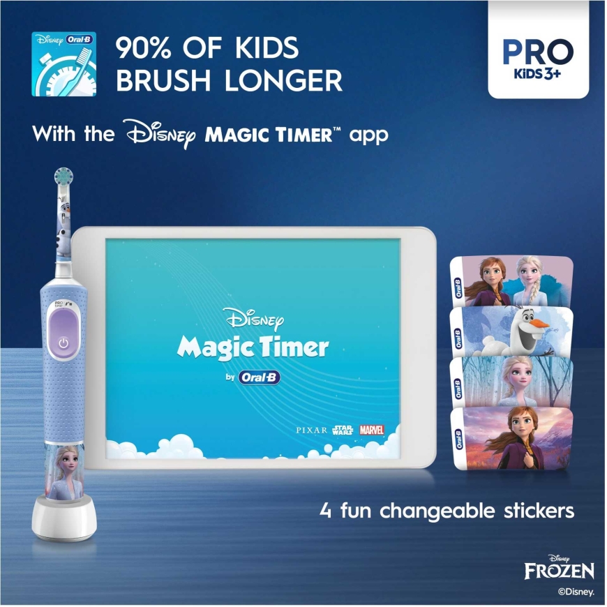 Oral-B D103.413.2KX Vitality PRO Kids 3+ Frozen + reisikott – 3