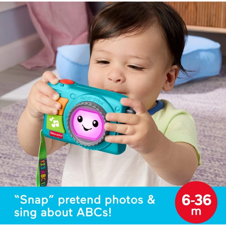 Mattel FISHER-PRICE LAUGH AND LEARN игрушечная камера (EN, FR, DE, IT, NL) (JNV95) – 2
