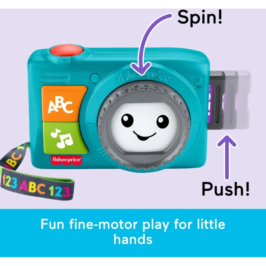 Mattel FISHER-PRICE LAUGH AND LEARN игрушечная камера (EN, FR, DE, IT, NL) (JNV95) – 5