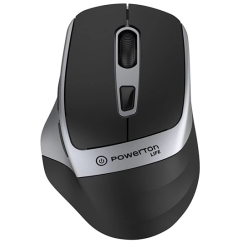 Powerton LIFE FLIXO Wireless Mouse, Black-Silver, 1600DPI
